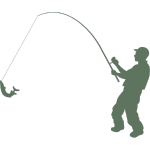 Fishing spots by dams in nature